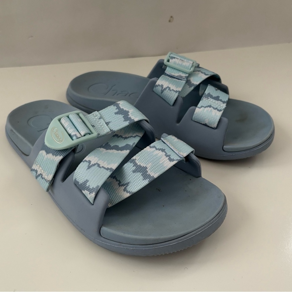 Chaco Women's  Chillos Slide Women Tinge Sky Blue Size 7